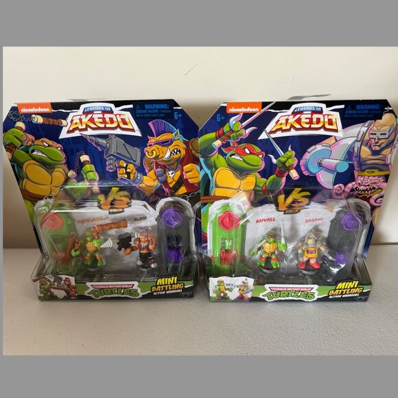 Legends of Akedo TMNT Mini Battling Action Warriors (Pack of 2) - Picture 1 of 3